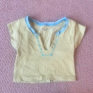 Urban outfitters top, size XS/S, light green and blue.